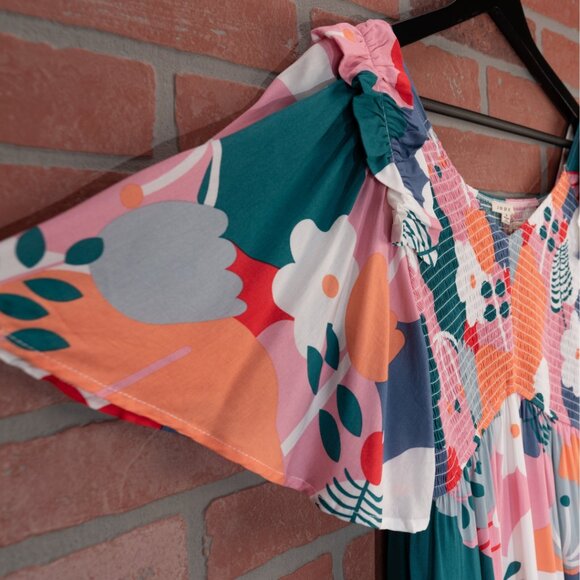 JODIFL - Abstract Floral Mini Dress - Small - Picture 11 of 11